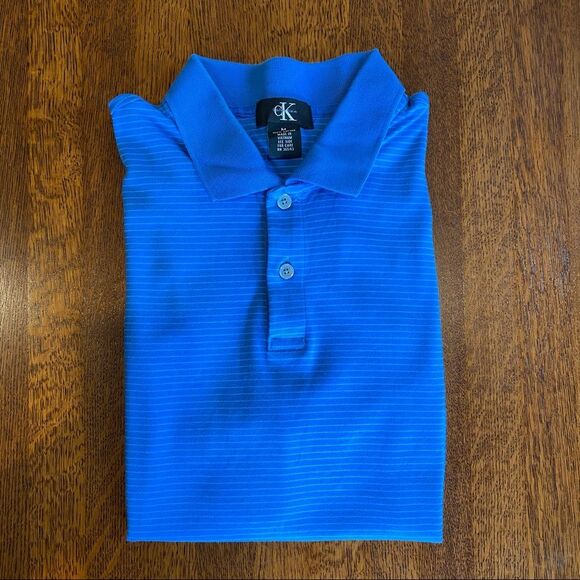 Men’s Calvin Klein Blue Golf Polo Shirt M - Picture 4 of 5